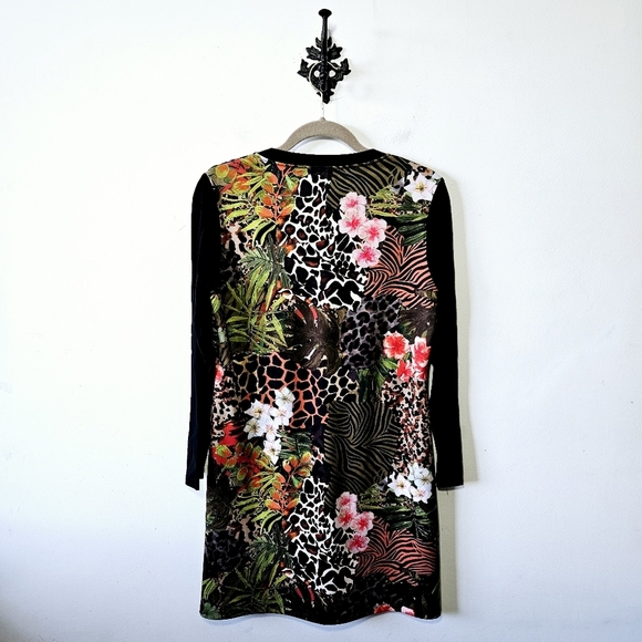 NWT Maloka Magic Safari Dress Size 2 US S Jungle Animal Print V Neck - Picture 2 of 5